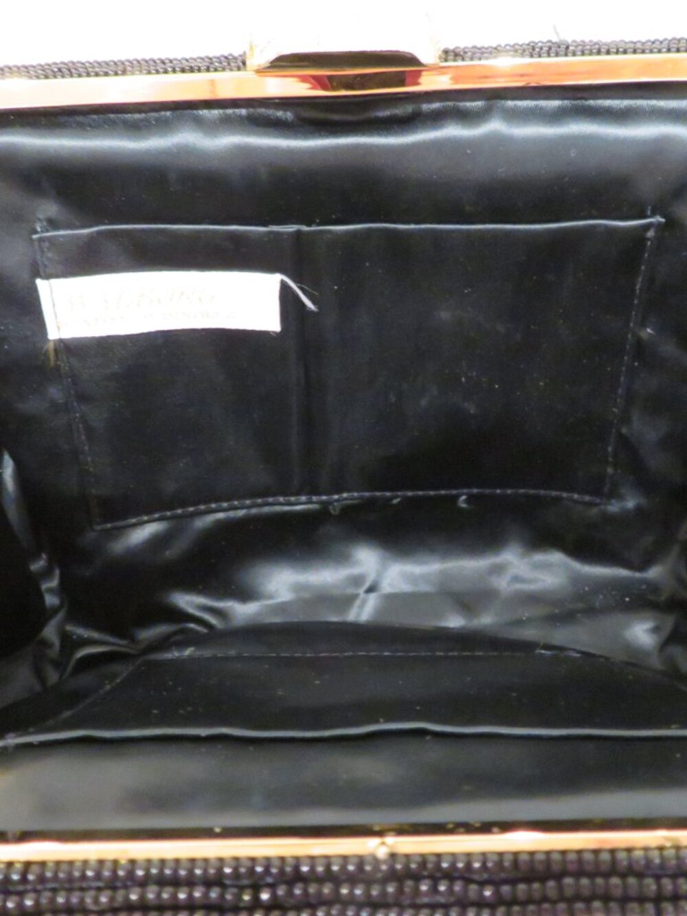 Walborg Black Red Iridescent Beaded Ornate Purse - Picture 13 of 16